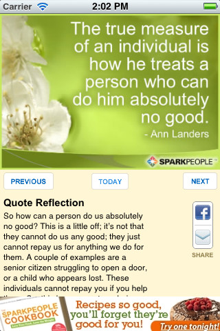 Inspirational Quote   on Inspirational Quote Of The Day Iphone App